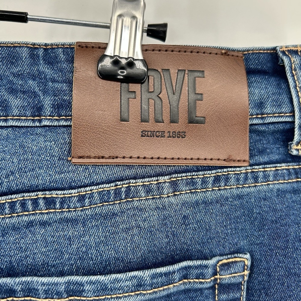 Frye Jeans Womens 16/34 High Rise Straight Dark  Amari Wash Denim Uncuffed NWT - Picture 10 of 10